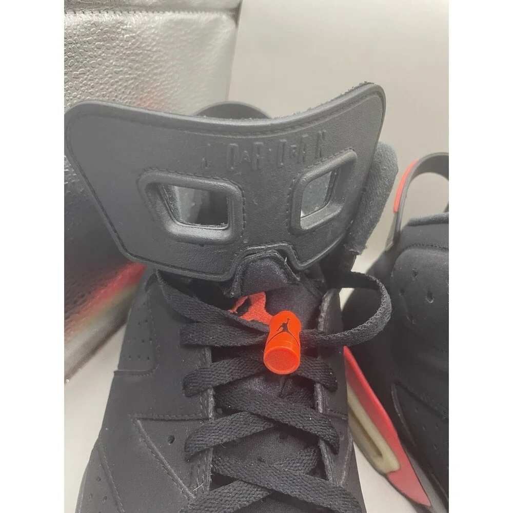 2019 Nike Air Jordan 6 VI Retro Black Infrared Mens 9.5 Black Red 384664-060